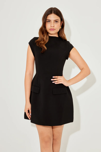 Cap Sleeve Mini Dress