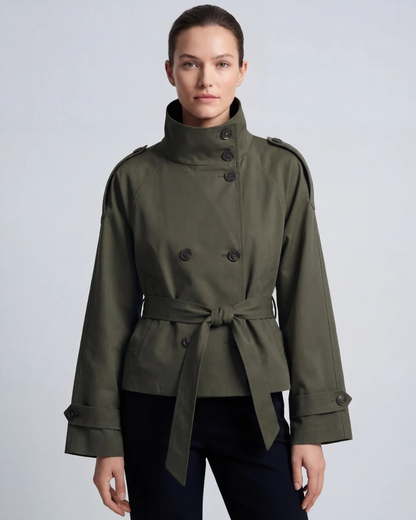 Viral Cropped trench coat