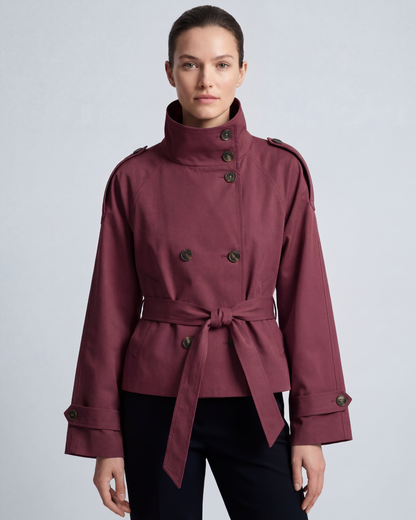 Viral Cropped trench coat