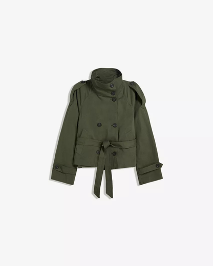 Viral Cropped trench coat